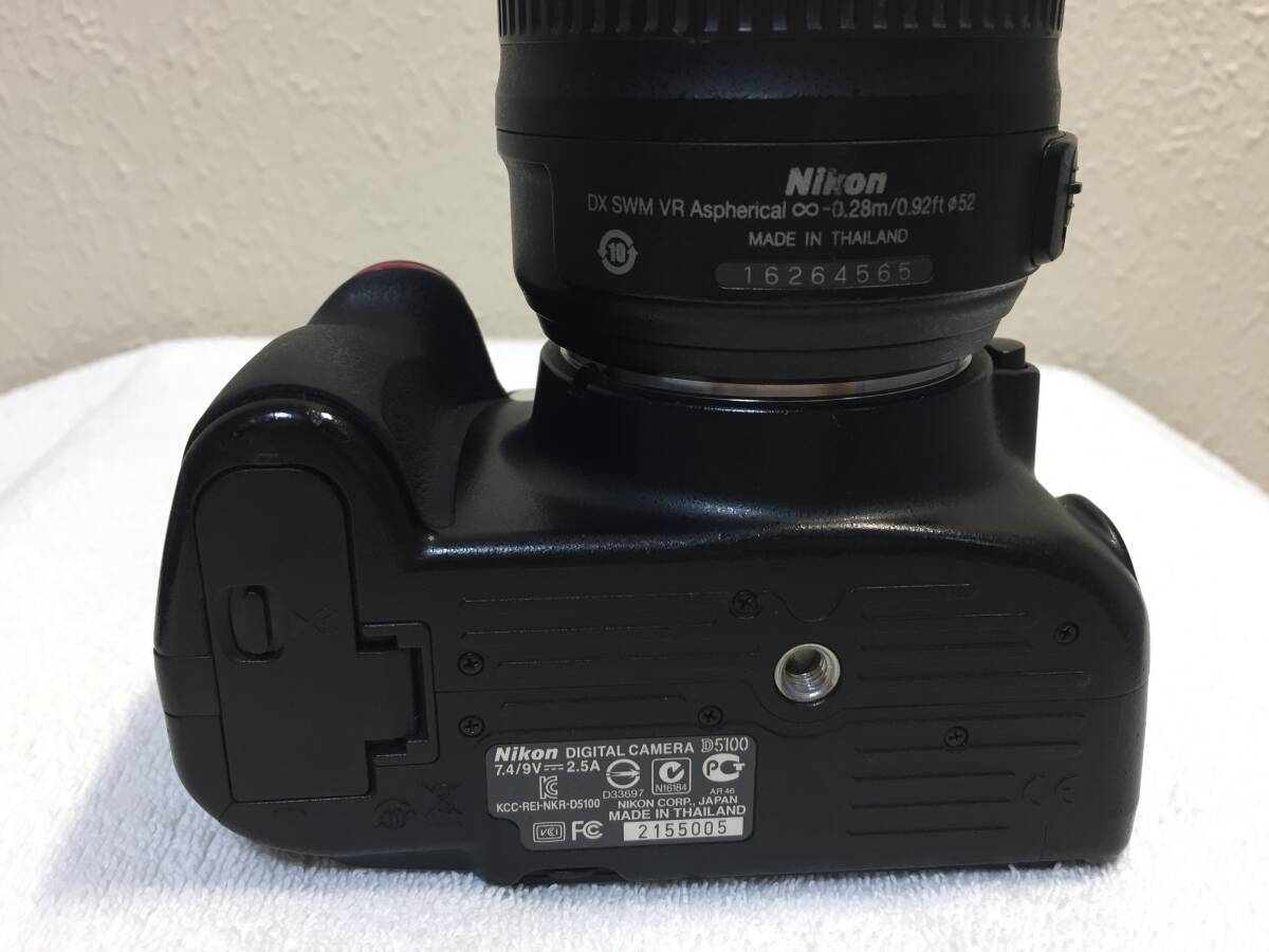 ニコン Nikon D5100 AF-s DX Nikkor 18-55mm F3.5-5.6 G VR デジタル一眼 ボディレンズセット ジャンクの画像7