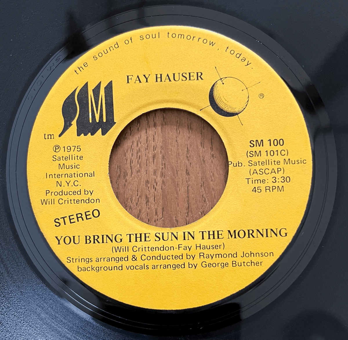 EP US盤 米盤 7インチ レコード Fay Hauser / You Bring The Sun In The Morning・ (Disco Mix) SM 100・Shelly Yakus_画像1