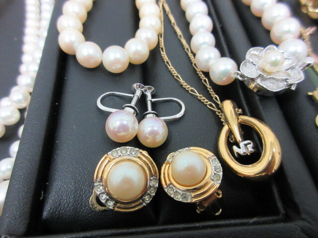 アクセサリーなどまとめて 真珠 パール ネックレス リング 指輪 NINA RICCI Dior COACH 刻印付きなどゴールド系 #59355～の画像2