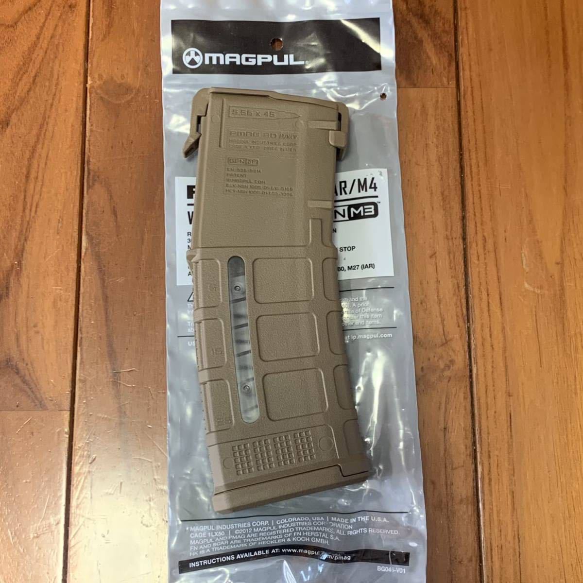 米軍放出品 米軍実物 MAGPUL マグプル PMAG 30 GEN M3 30連マガジン WINDOW 両窓 5.56mm コヨーテ (管理番号S28)の画像1