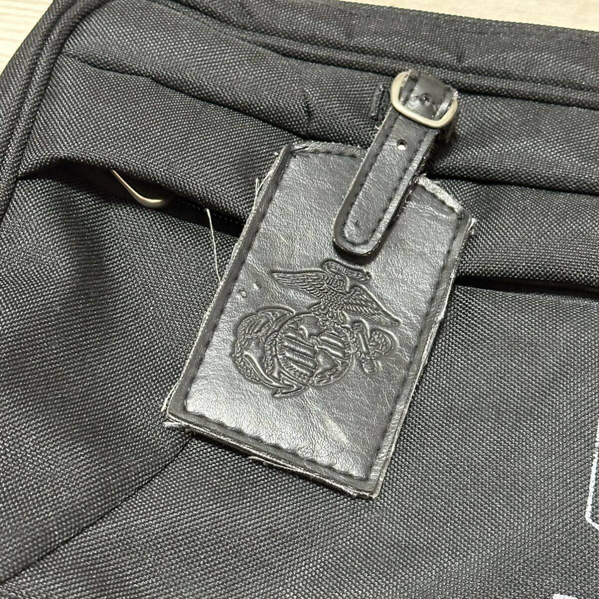 沖縄 米軍放出品 USMC MARINE RODERS POUCH BLACK ポーチ バック トレーニング (管理番号W185)の画像4