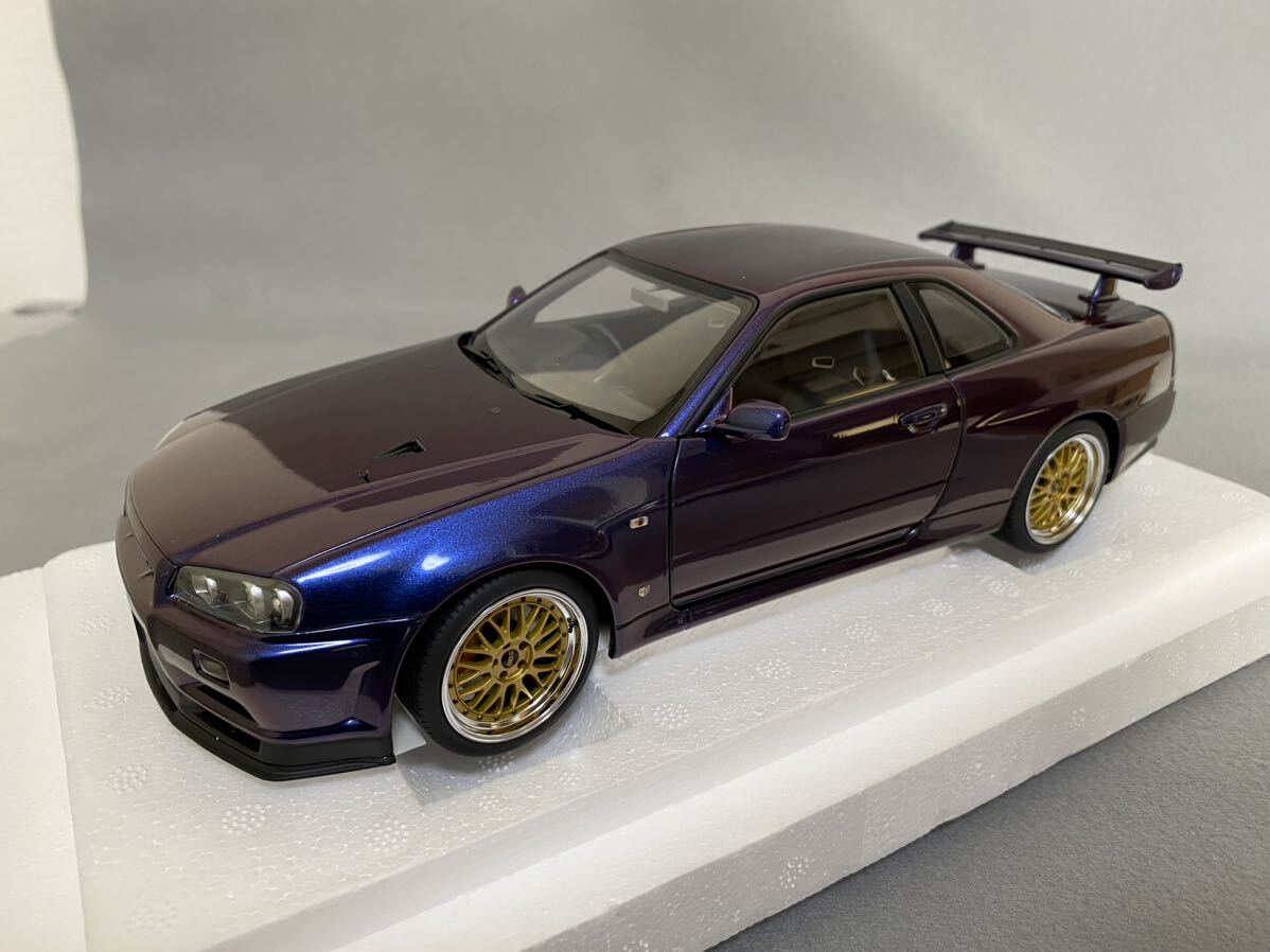 日産 スカイライン GT-R （R34） Vスペック II `BBS LM ホイール・バージョン 1/18 オートアート・コンポジットモデル 77403 ⑦の画像1