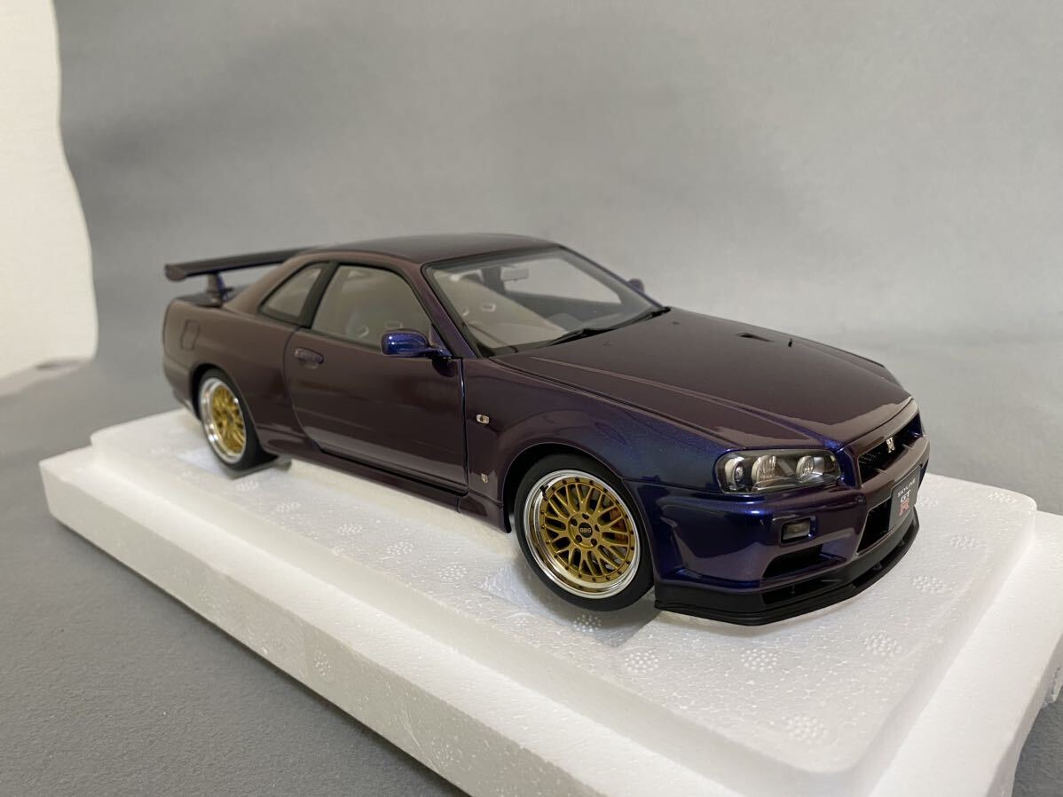 日産 スカイライン GT-R （R34） Vスペック II `BBS LM ホイール・バージョン 1/18 オートアート・コンポジットモデル 77403 ⑦の画像3