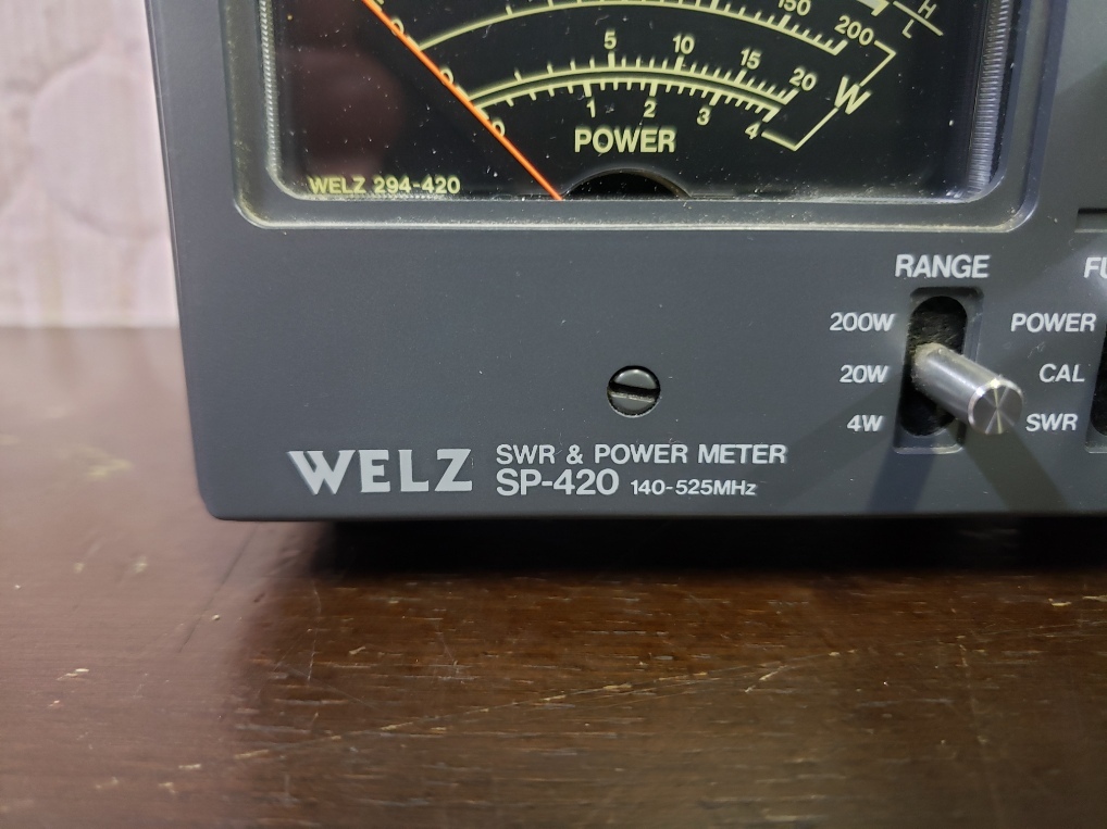 WELZ ウェルツ SWR & POWER METER SP-420 パワーメーターの画像2