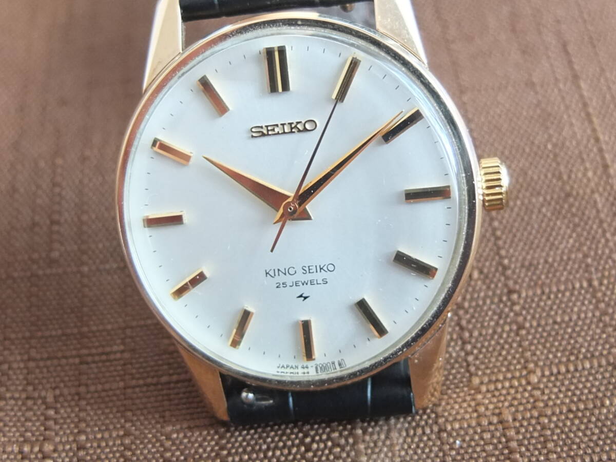 SEIKO 44-2000 キングセイコー セカンドモデル ロービート 手巻き メンズ 金張り 稼働 美品_画像3