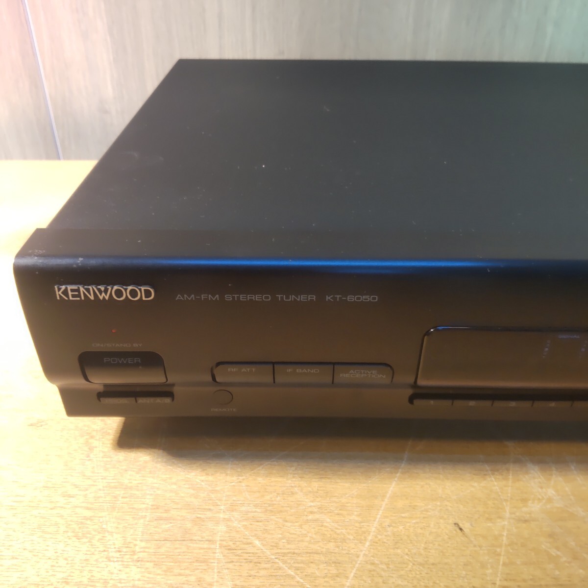 簡易動作確認済 元箱 取説 リモコン ケンウッド KENWOOD AM FM ステレオチューナー KT-6050の画像6