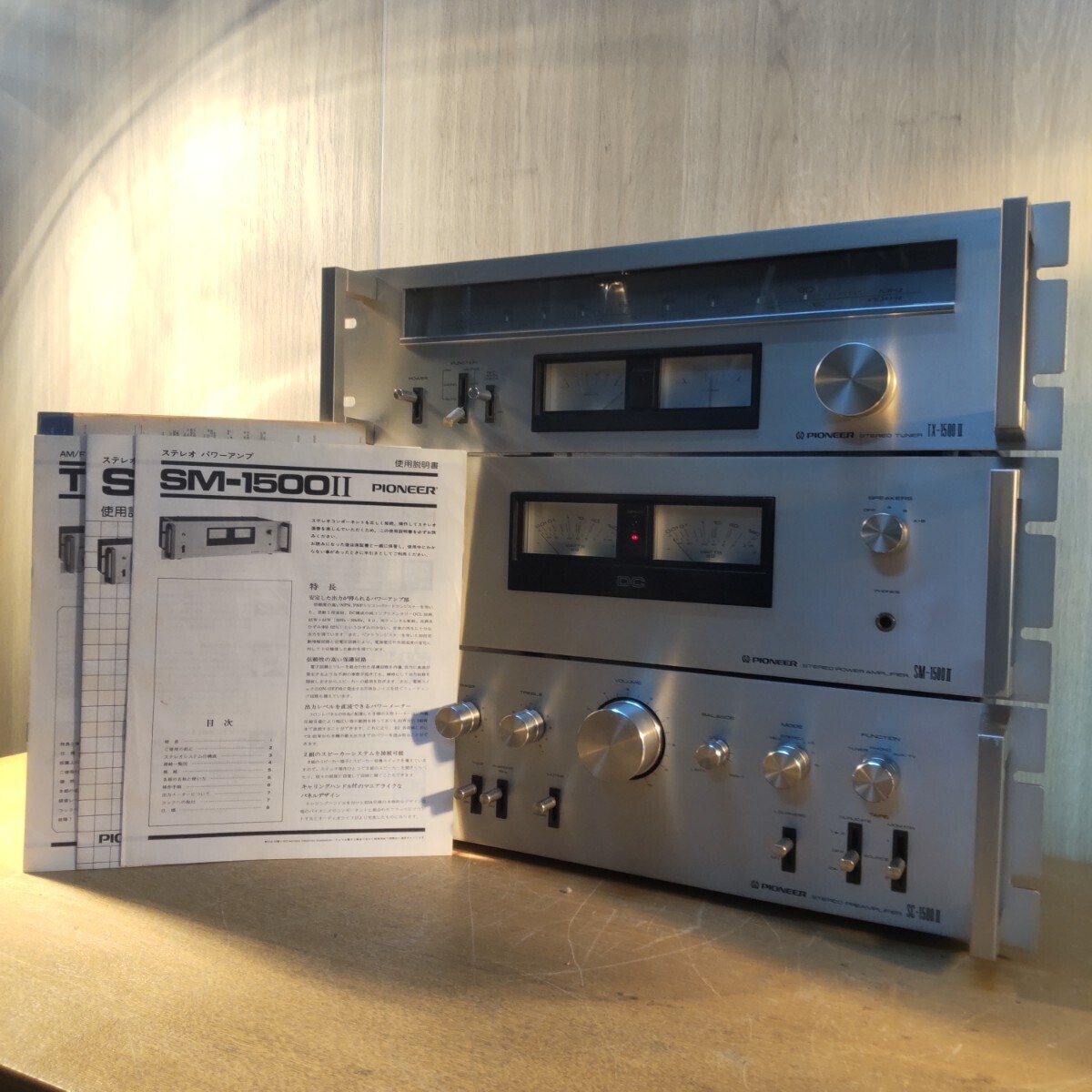 PIONEER パイオニア SM-1500Ⅱ パワーアンプ プリアンプセット PIONEER パイオニア SM-1500Ⅱ パワーアンプ プリアンプセット