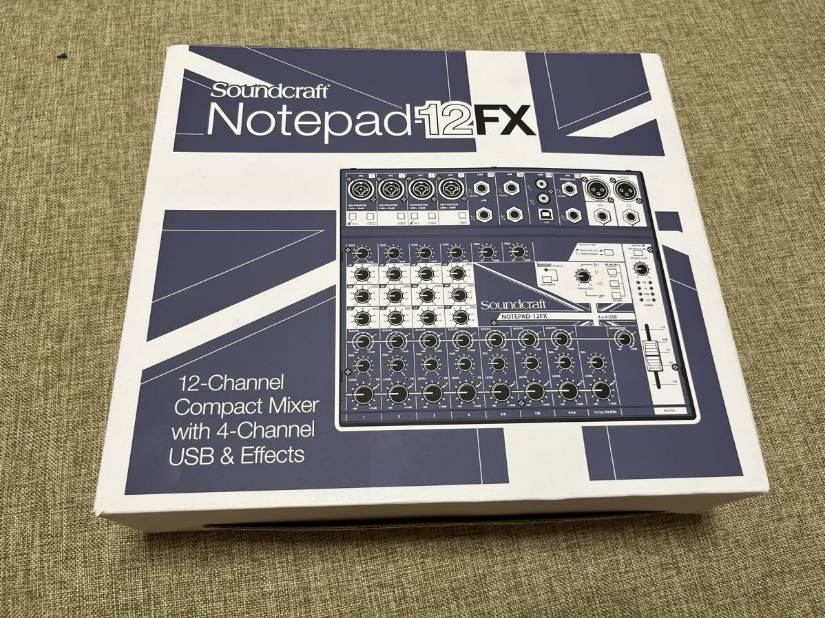 【新品未使用】Soundcraft Notepad-12FX 【ミキサー】の画像2