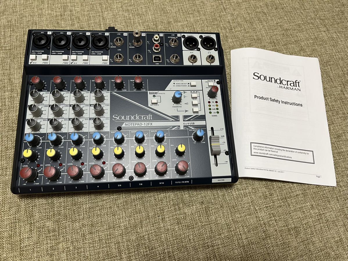 【新品未使用】Soundcraft Notepad-12FX 【ミキサー】の画像1