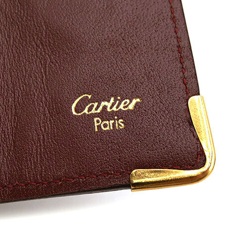 美品 カルティエ キーケース Cartier レザー 4連 キーフック ボルドー ゴールド金具 ユニセックス OJ10287_画像7