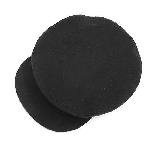 美品 エルメス 帽子 HERMES カシミヤ ドーヴィル キャスケット セリエ サイズ57 ブラック レディース H212009N T-YJH06264_画像6