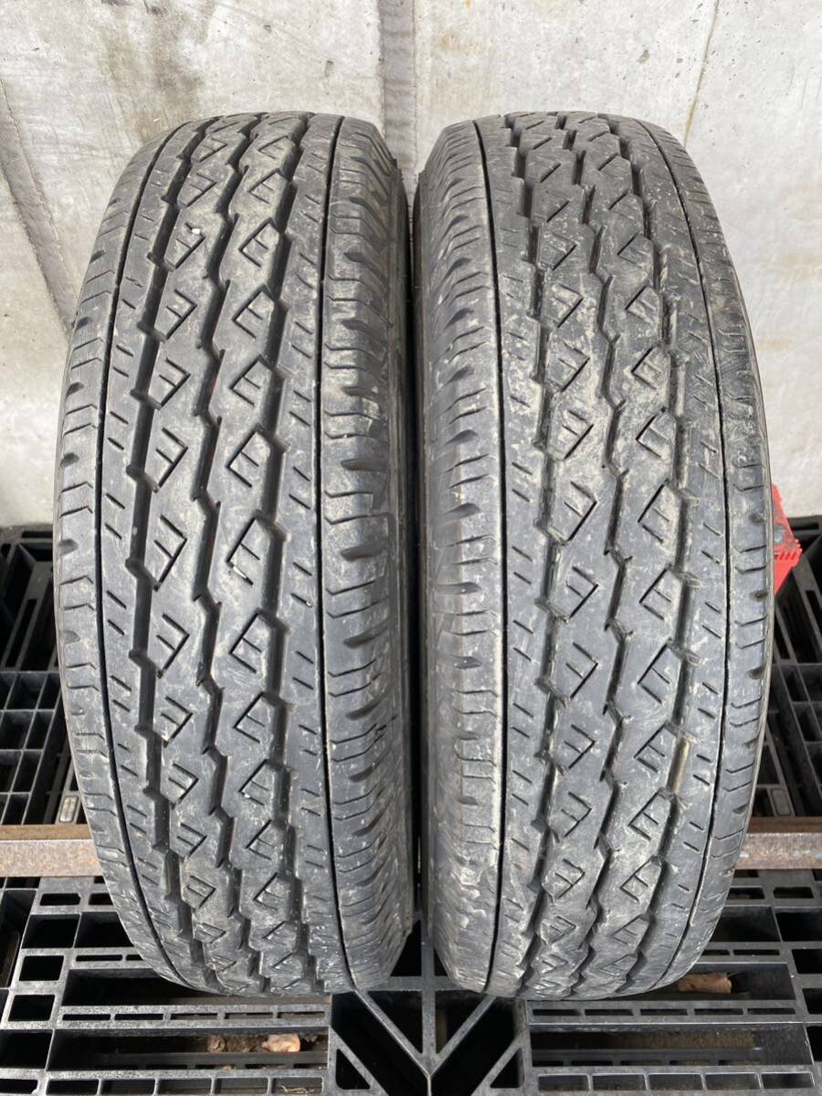 ノ4596　送料無料　BRIDGESTONE ブリヂストン V600　195/80R15 107/105L LT　2本価格　2019年製_画像1