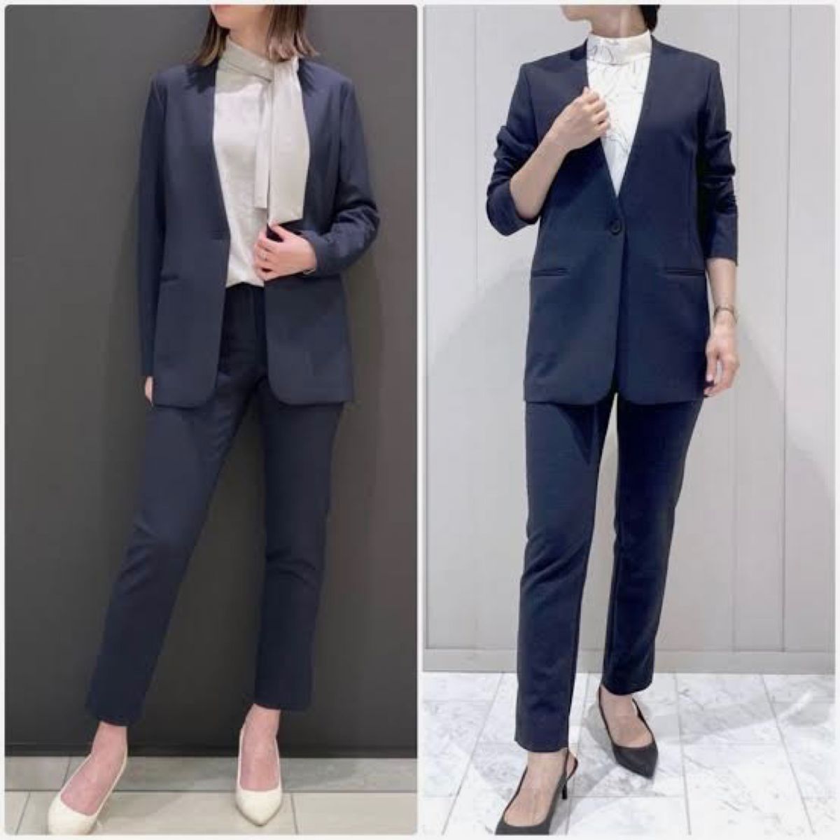 Theory luxe Frost Stretch ウォッシャブル ノーカラー Theory luxe Frost Stretch ウォッシャブル ノーカラー