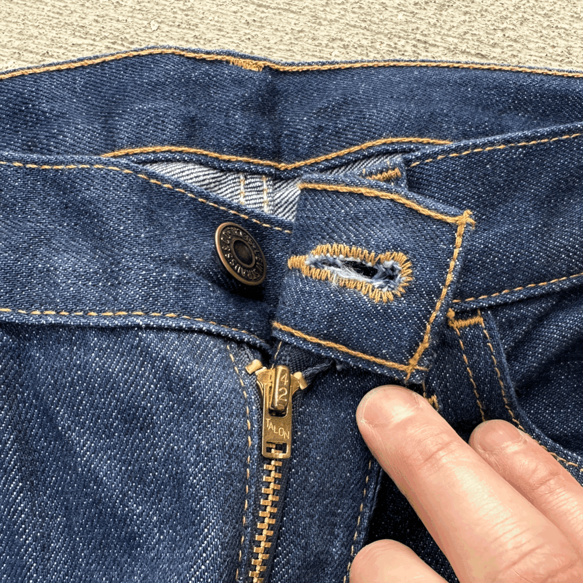 米国製 1960年代モデル LEVI’S 606 W27 スキニー 60sスリム デニムパンツ LVC復刻 アメリカUSA製 レプリカ 30605-0030 1965年 ジーンズ_画像6