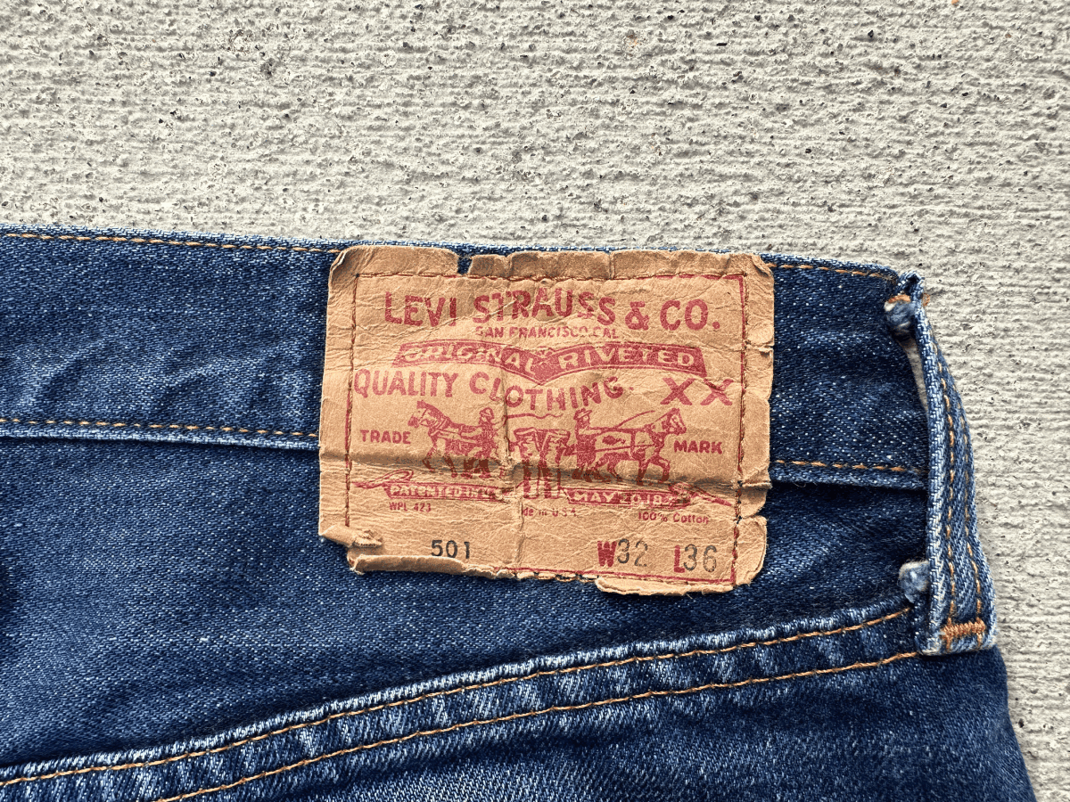 110th記念 バレンシア工場製 BIG E 1960年代 LEVI'S 501 W31(W32) L36 米国製 110周年 アメリカUSA製 555 BigE ビッグE 005010001の画像3