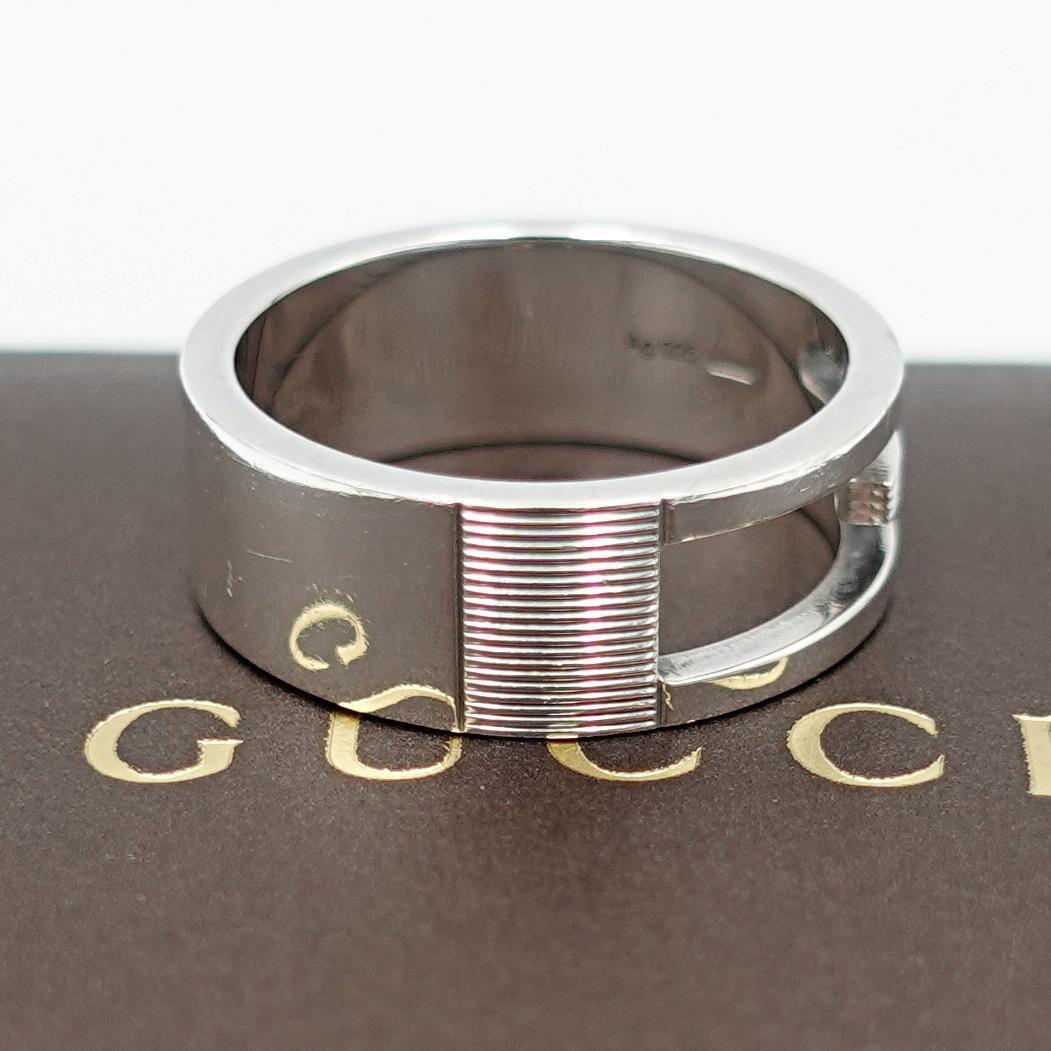 20号 GUCCI グッチ ブランテッドG リング シルバー 925 メンズ 20号 GUCCI グッチ ブランテッドG リング シルバー 925 メンズ