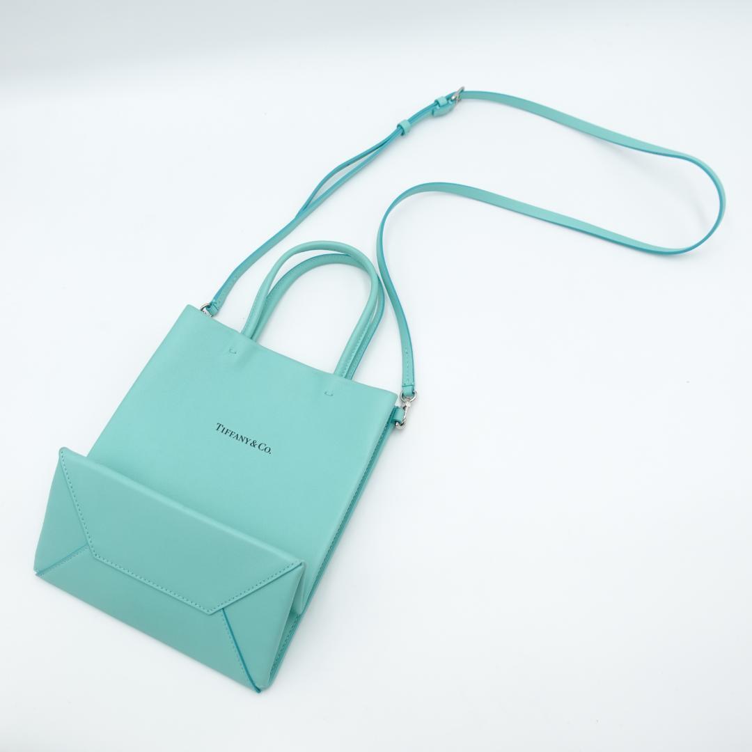 Tiffany ティファニー ショッピング トートバッグ 2way スモール ハンドバッグ レディース_画像4