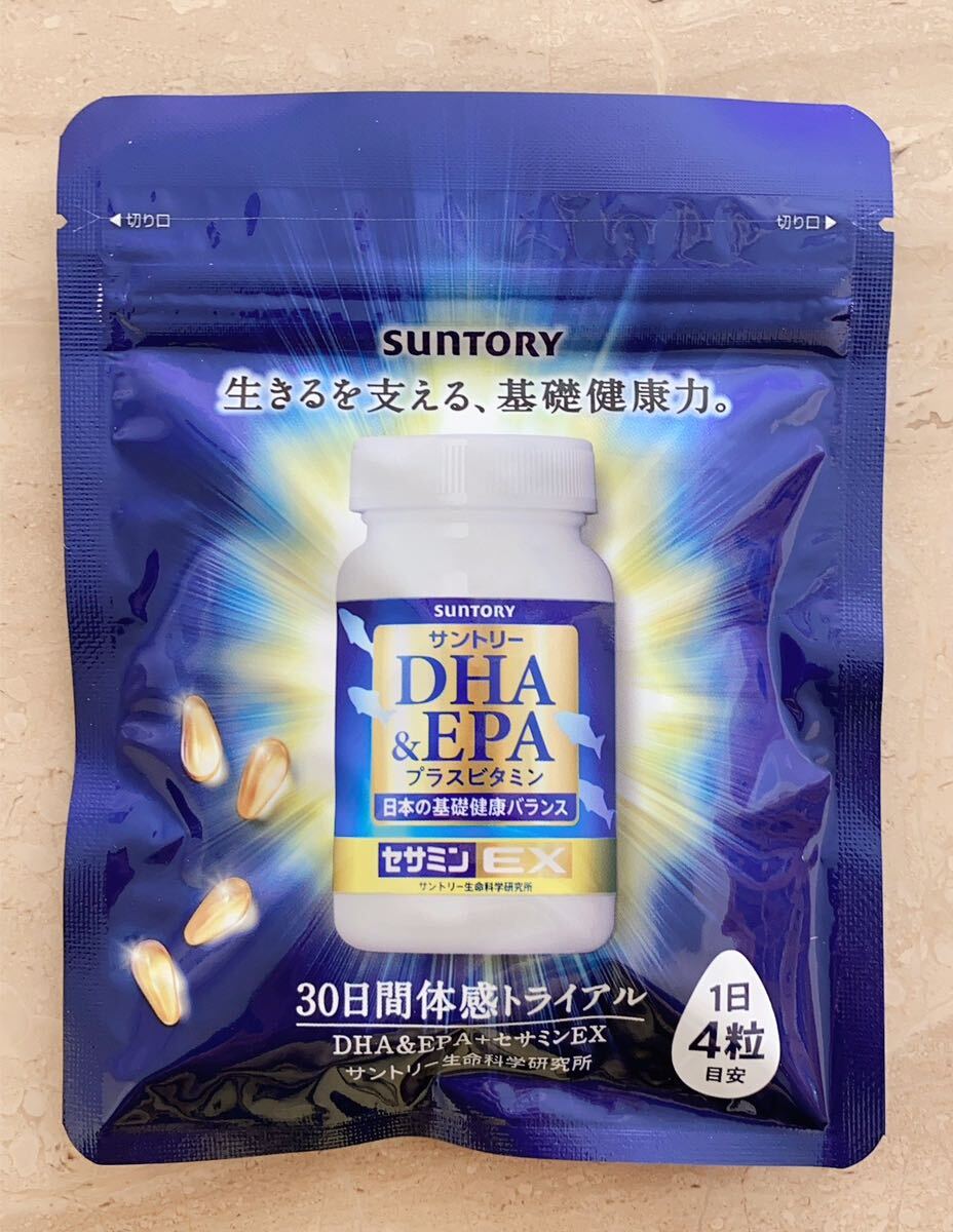 サントリー DHA EPA プラスビタミン セサミンEX 30日分 120粒_画像1