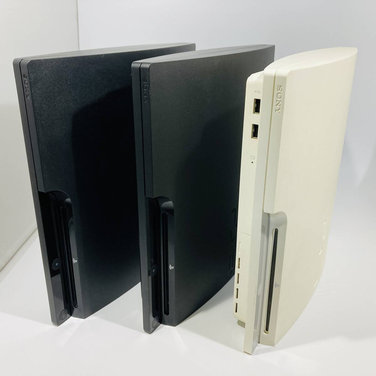 簡易動作確認済み PS3本体 CECH-3000A3台セット まとめて プレステ3 黒 ブラック SONY 初期化済みの画像1