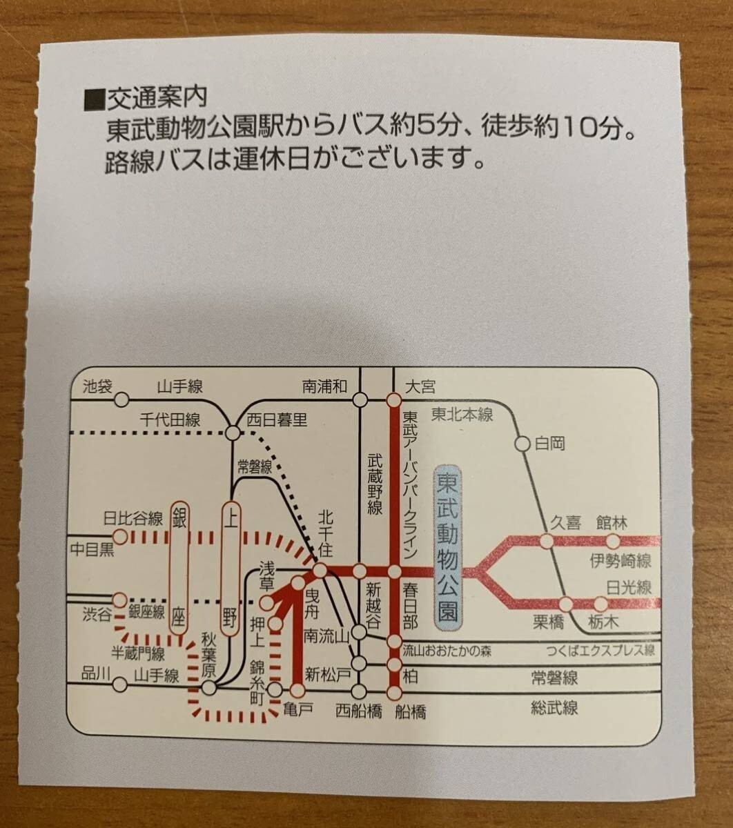 東武鉄道 株主優待券 東武動物公園特別入園券&ランドパス優待割引券 各1枚 有効期限2024年6月30日 1枚につき1名有効 _画像4