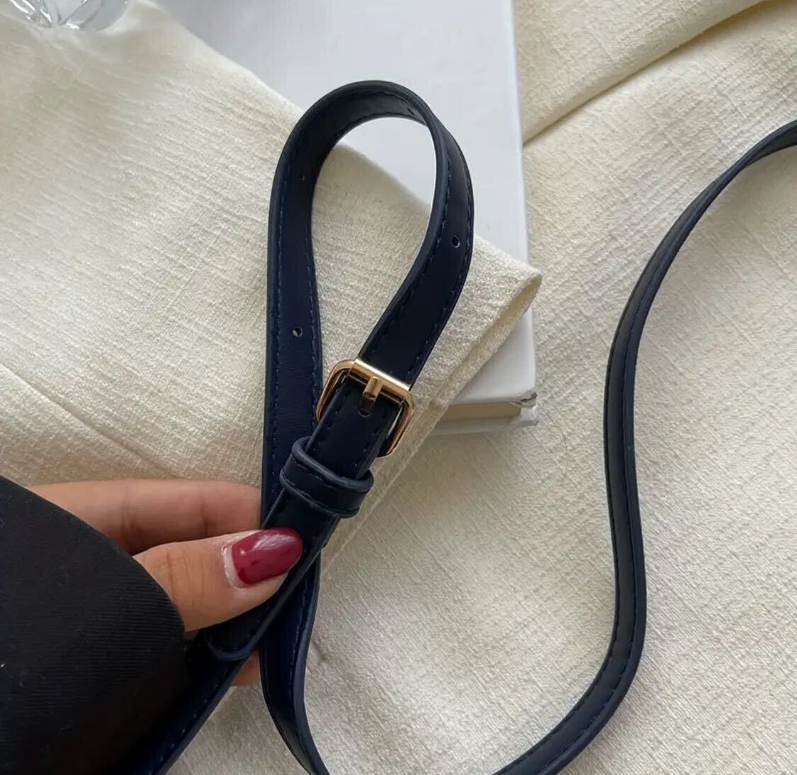 [ new goods ]# for women clutch bag stripe pattern Cross body back nichi designer fashion back blue #