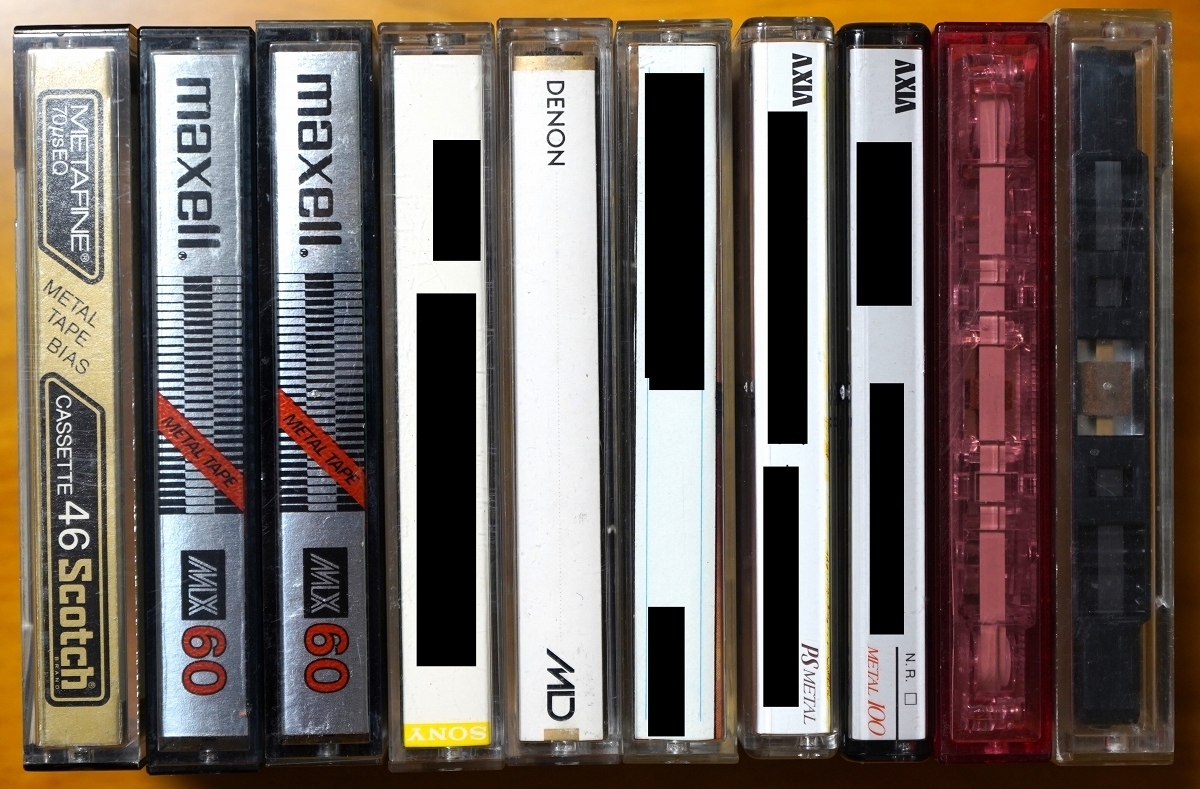 中古 カセットテープ オープンリールデザイン、メタルポジション、データカセットまとめて 10本セット ジャンク品の画像2