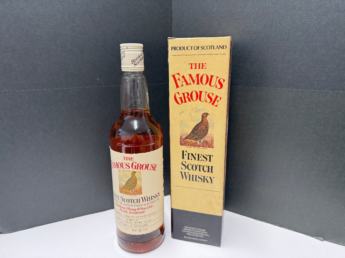 90239◆フェイマスグラウス/THE FAMOUS GROUSE/箱付き/750ml 43%/ファイネスト スコッチ ウイスキー【未開栓古酒】の画像1