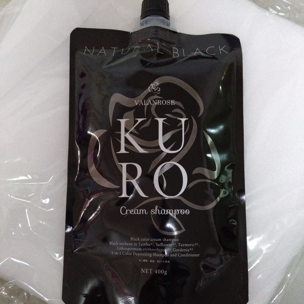バランローズ KURO ヘアカラー クリームシャンプー ナチュラル ブラック 新品未開封の画像1