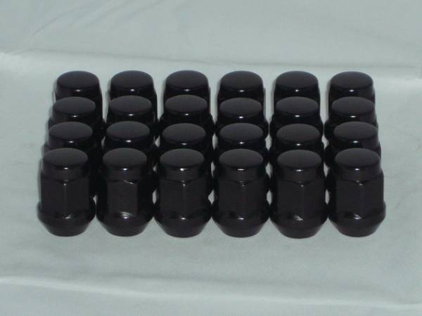 ブラックナット 19HEX ピッチ1.5 トヨタ・ホンダ・三菱 黒 24個セット 全長31mm 送料３７０円～ N-15の画像1