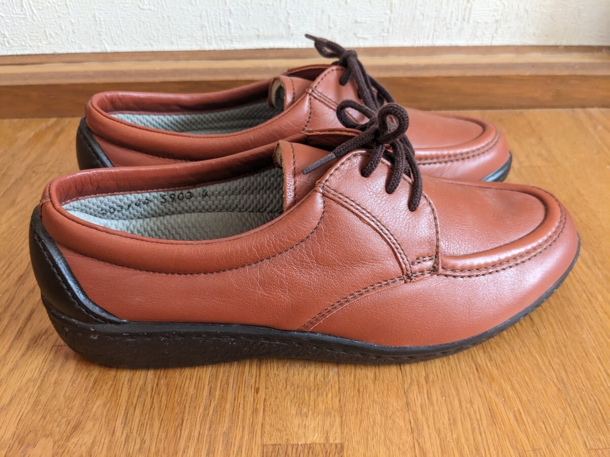 BonStep/ leather walking shoes / casual shoes /23.5cm