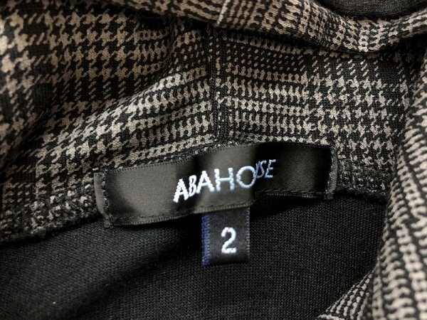 ABAHOUSE Abahouse men's double Zip thin Parker 2 black rayon nylon wool cuffs * hem switch 