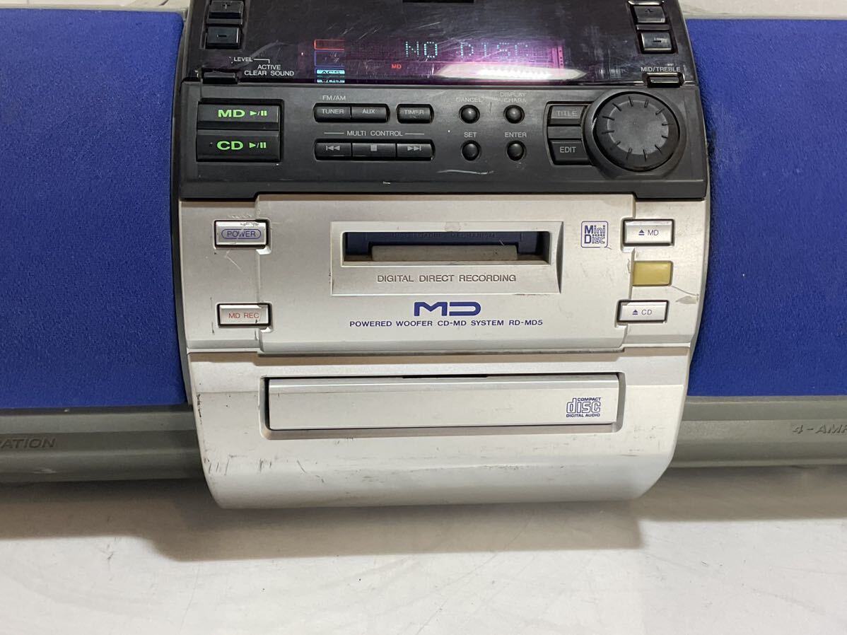 Victor ビクター システムコンポ MD CD ラジオ RD-MD5 現状品　ジャンク_画像6