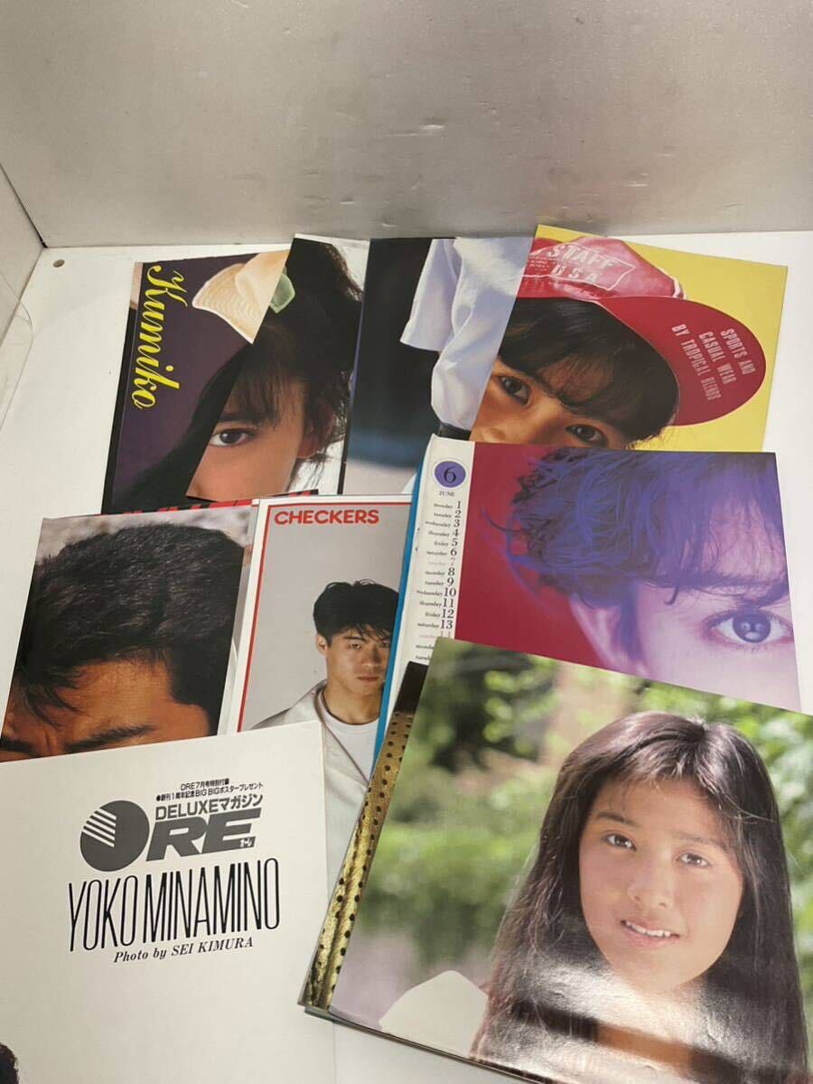  that time thing magazine shining star GORO etc. idol woman super scraps appendix poster large amount set sale 70 period 80 period song bending 