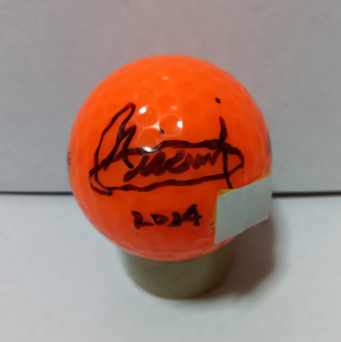 女子ゴルフ 清本美波 直筆サインボール JLPGAの画像1