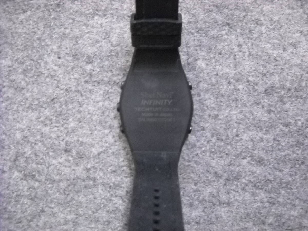 ショットナビ インフィニティ ブラック ゴルフ 腕時計型GPSナビ Shot Navi Infinityの画像3