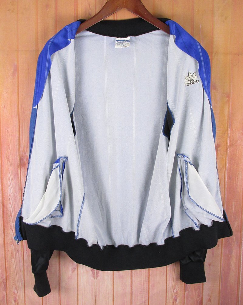 LAJ24591 Vintage adidas Adidas 70-80s jersey jersey USA made blue group × black group M