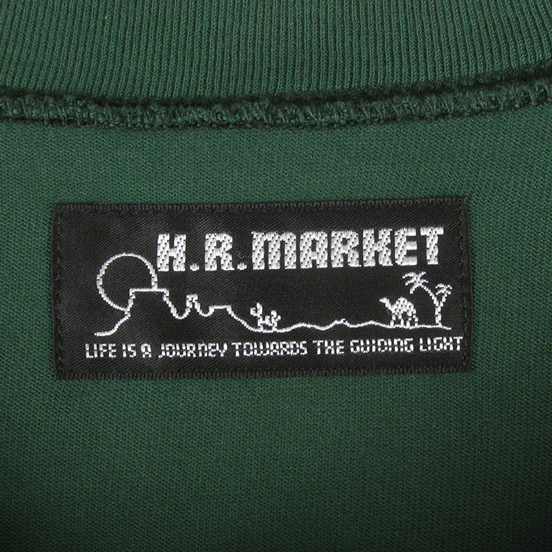 AT8151 HOLLYWOOD RANCH MARKET Hollywood Ranch Market с карманом футболка с длинным рукавом 2 (M) прекрасный товар оттенок зеленого 