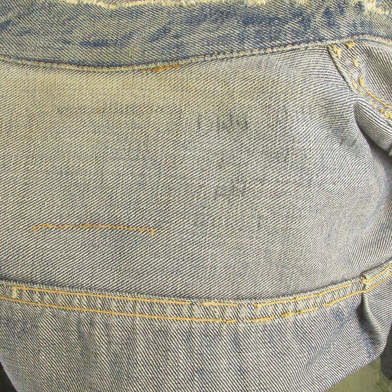 AJ24584 ビンテージ LEVI'S リーバイス 507XX 2nd デニムジャケット ジージャン 後期紙パッチ ハギなしの画像3