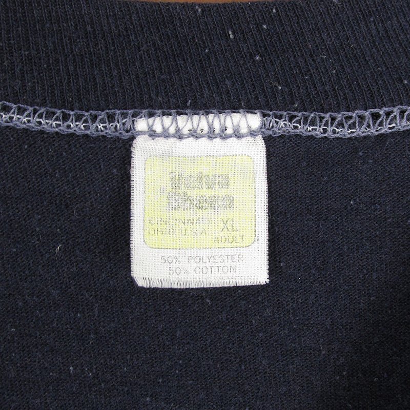 ST10242 Velva Sheen ベルバシーン 70-80s Tシャツ ネイビー系 XL（クリックポスト可）の画像3