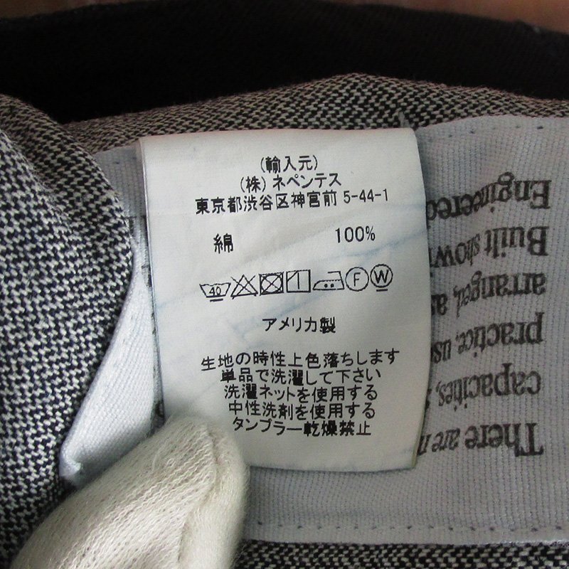 YP18499 ENGINEERED GARMENTS エンジニアードガーメンツ デニム ファティーグ パンツ ウォッシュ加工 M 未使用_画像8