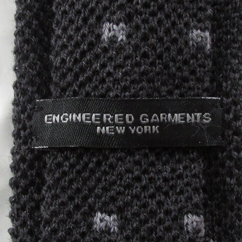 FO16916 Engineered Garments エンジニアドガーメンツ ニットタイ ネクタイ ドット ネイビー（クリックポスト可）_画像2
