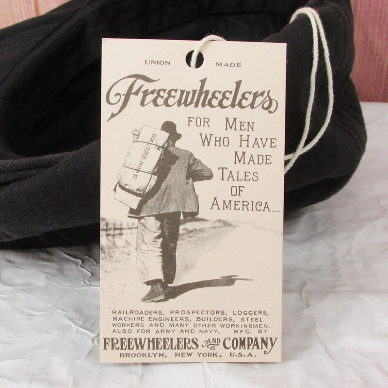 YO16934 FREEWHEELERS フリーホイーラーズ ディラン キャスケット 帽子 BLACK H.B. TWILL_画像6
