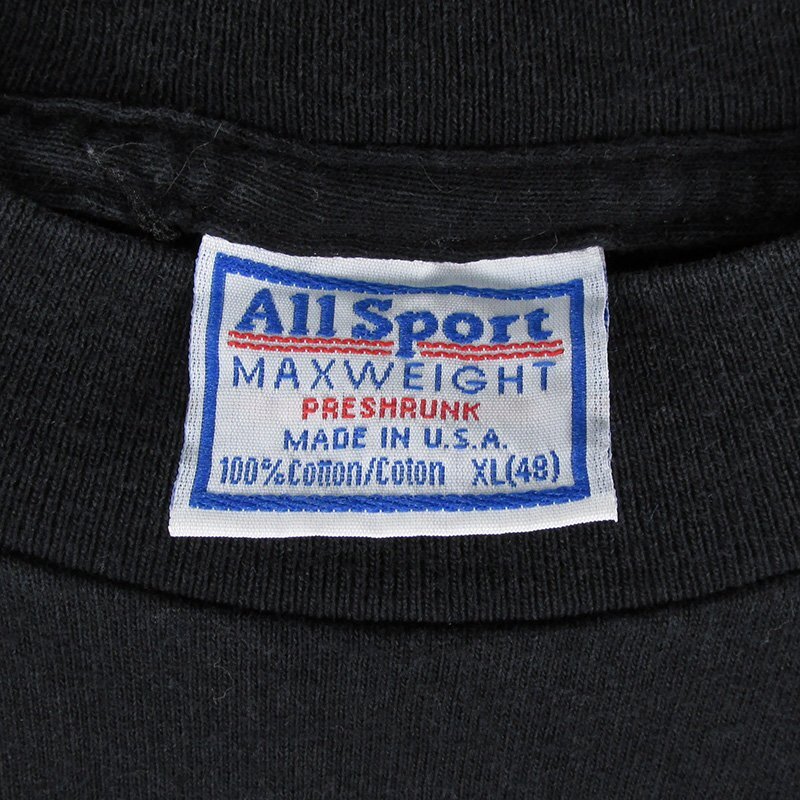 ST10356 90s nine inch nails ナインインチネイルズ NIN Tシャツ Allsport オールスポーツ 1995 ロックT USA製 ブラック XL（48）_画像3