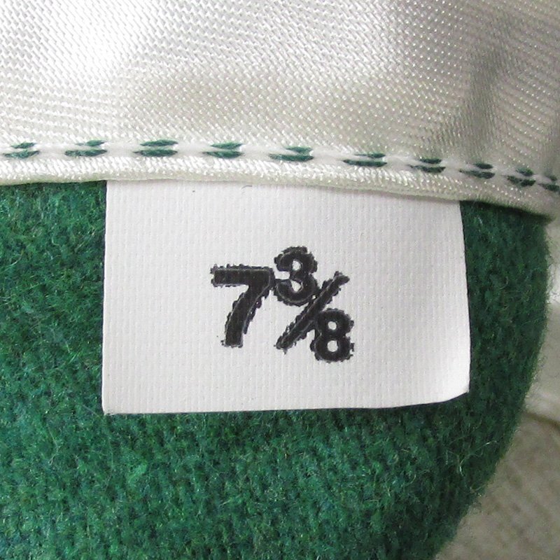 FO16933 COOPERSTOWN BALL CAP クーパーズタウン ボール キャップ ウール ベースボールキャップ 野球帽 帽子 グリーン系 7 3/8_画像6