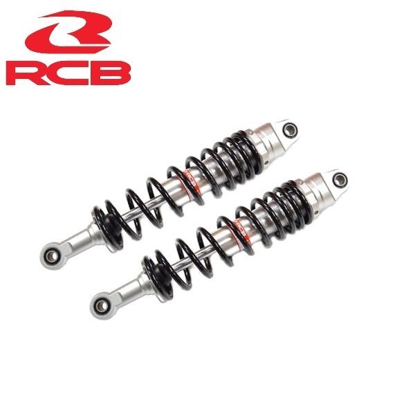 レーシングボーイ(RCB)プリロード無段階調整式リアショック/リアサスペンション335mm ブラック YB125 YBR125 チャッピー GT50/80 GR50/80_画像1