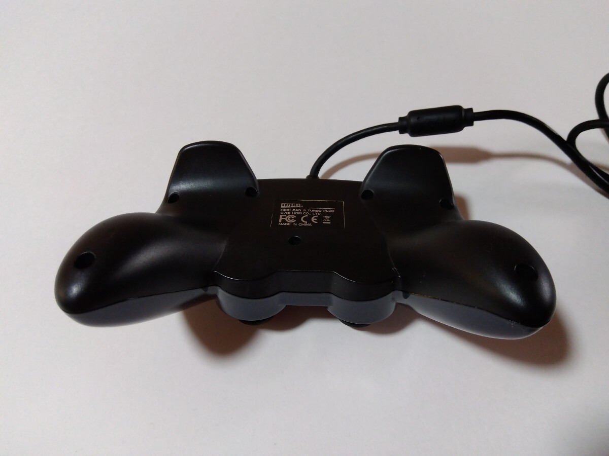 ps3 Horipad 3 turbo plus black wired controller wire ream .