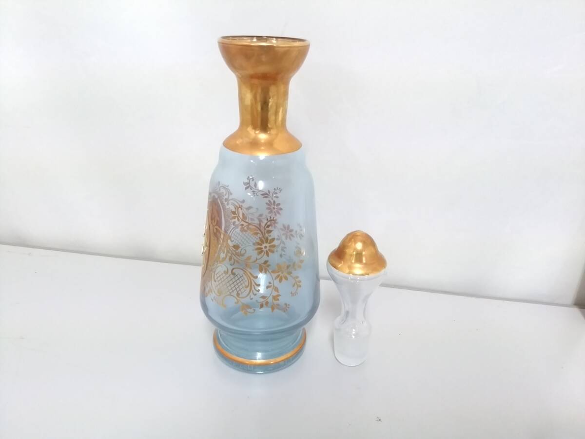 【美品】Vecchia Murano ヴェッキア ムラーノ デキャンタ&グラス 7点セット/ベネチアングラス/イタリア/ヴェネツィア/02SH040201-8の画像3