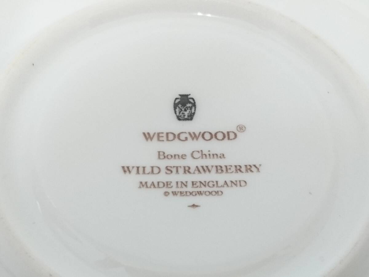 【新品】WEDGWOOD ウェッジウッド WILD STRAWBERRY ワイルドストロベリー カップ＆ソーサー/西洋陶器/ブランド洋食器/金彩/02SH041303-6 の画像10