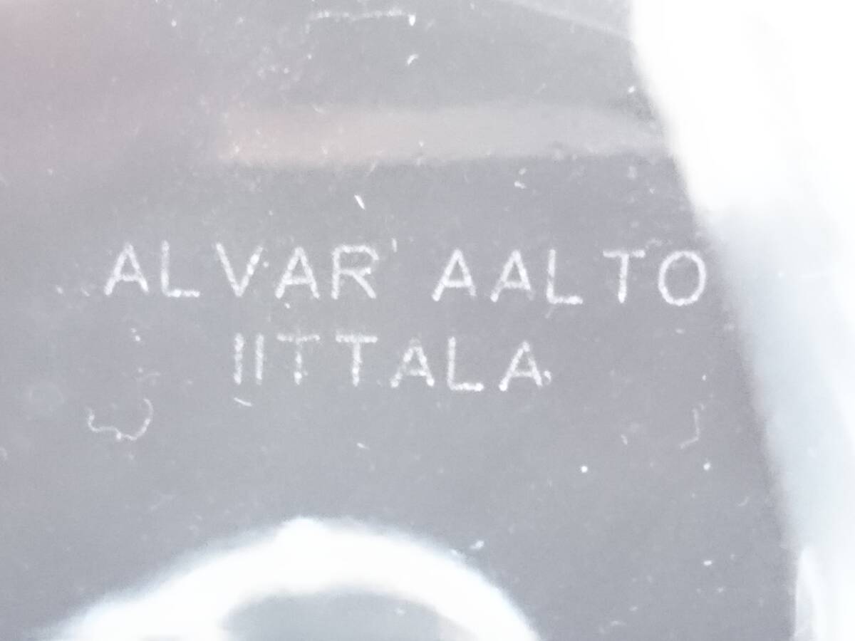 【美品】IITTALA イッタラ ALVAR AALTO アルヴァ アアルト コレクション フラワーベース/クリア/ガラス/花瓶/高さ約12cm/インテリア/LAK1-6の画像8