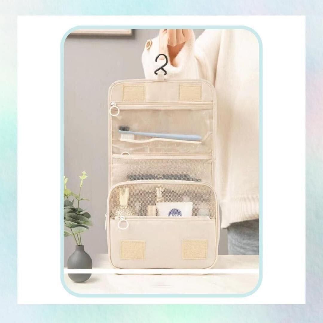  travel pouch make-up pouch high capacity hanging lowering pouch travel make-up box Jim hot spring sauna abroad storage face washing tool toothbrush bath 